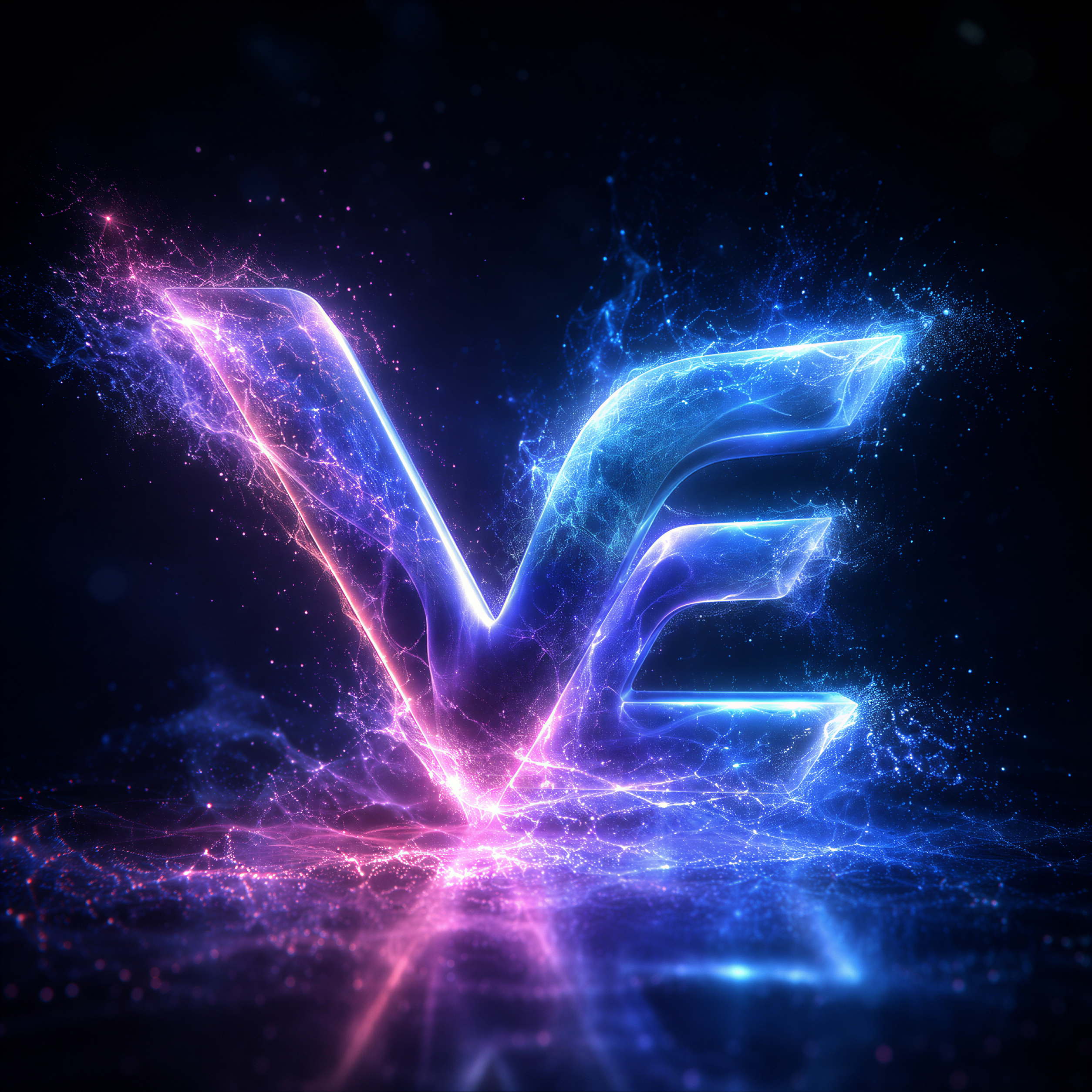 VisionEmber VE 蓝紫光影品牌视觉